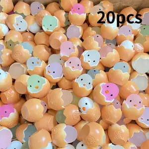 20pcs Broken Eggshell Chicken Night Light DIY Resin Accessories, Creative Craft Supplies, Perfect for Home Decor & Gifts