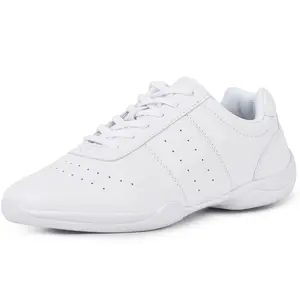 Cheer Shoes Women White Cheerleading Shoes Girls Varsity Cheer Shoes for Youth Athletic Dance Shoes Flats