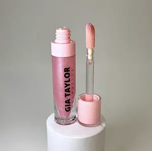 FROSTBITE (Thick Wand) // Plumping lipgloss  // Peppermint and Strawberry natural lip plumper lipgloss / Pink sparkly lip plumper / vegan cruelty free non sticky and moisturizing lipgloss and plumper