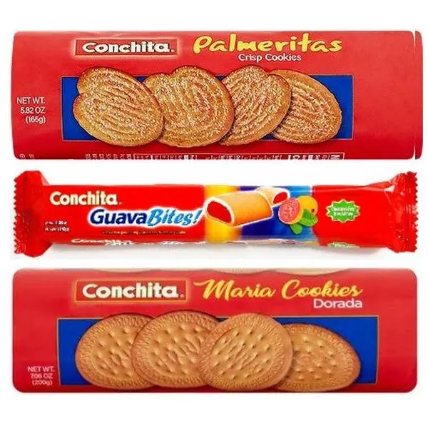 Conchita Assorted Biscuit Tin Box Bundle - Vanilla Biscuit, Cookie Snack Packs, Coffee Pairing Treat, Diaspora Pantry Restocking Item