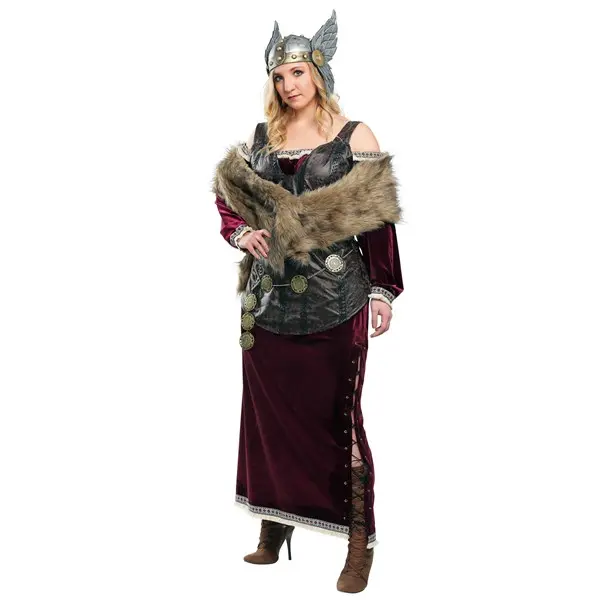 Women's Plus Size Viking Goddess Costume