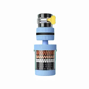 6-Layer Faucet Water Filter with 360° Rotation - Universal Tap Purifier for Clean & Splash-Free Water