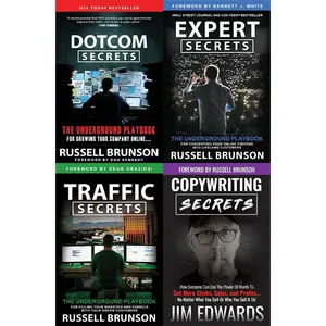RUSSELL BRUNSON 4 BOOKS SET PAPERBACK -(DOTCOM,COPYWRITING,EXPERT,TRAFIC) SECRET (Books)