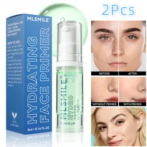 2Pcs Hydrating Face Primer Set Smooth Skin Base Primer for Oil Control Long-lasting Moisturize Pores Fine Lines Minimizer Foundation Primers for All Makeup Types