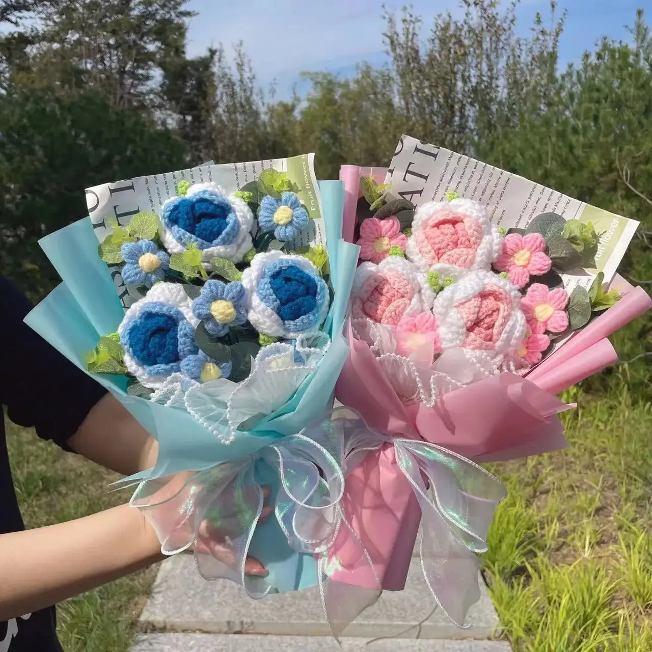 Crochet Flower Bouquet – Valentine’s Day Gift