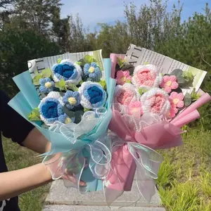 Crochet Flower Bouquet – Valentine’s Day Gift