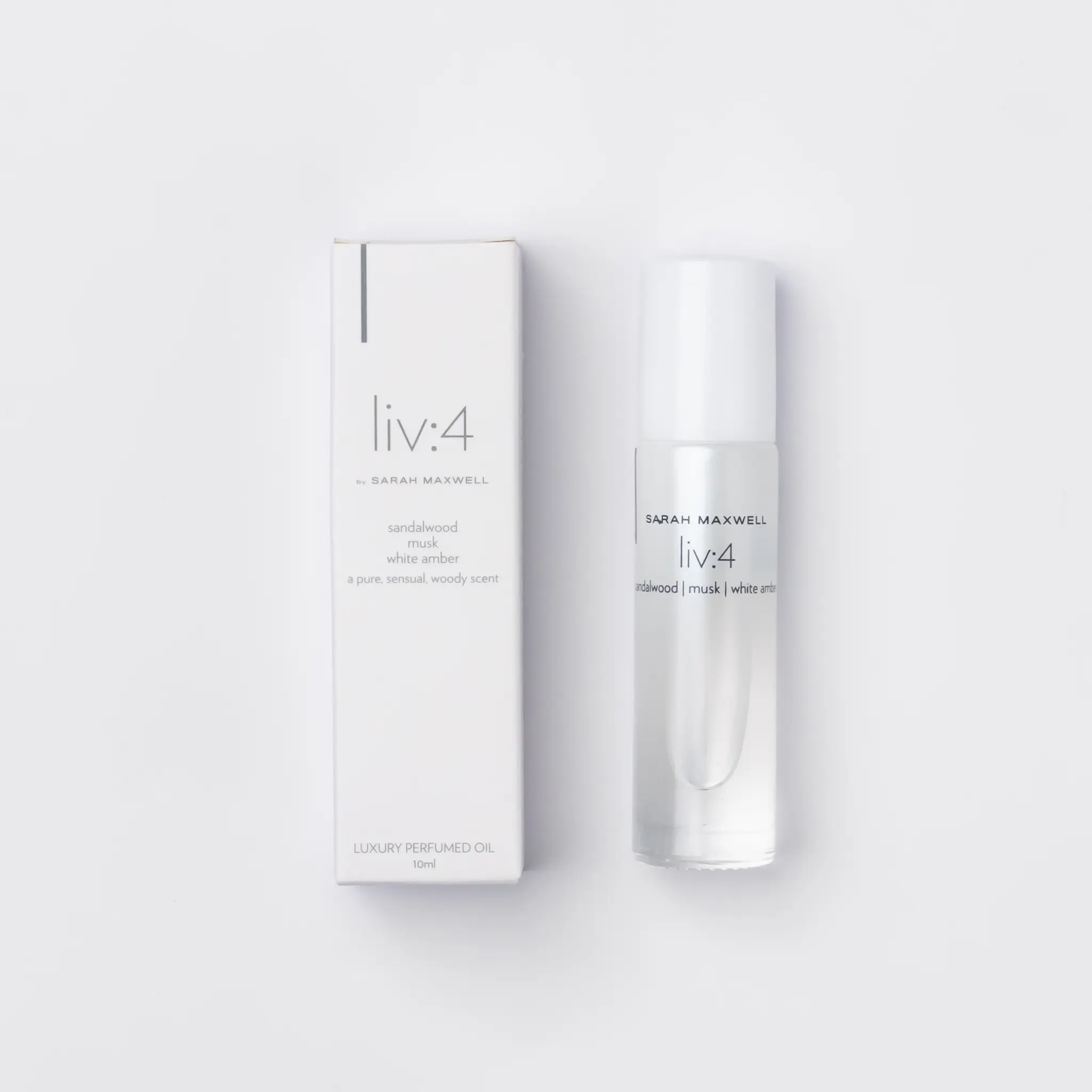 liv:4 Fragrance By Sarah Maxwell. liv:4 captures a pure, sensual, a woody fragrance.