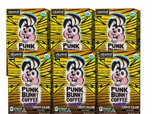 Punk Bunny Coffee Light Roast Light Club Coffee 60ct K-Cup
