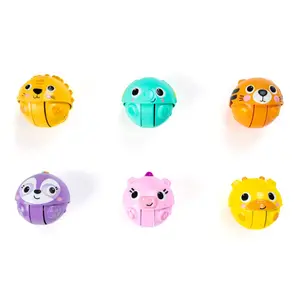 Bright Starts Giggables Roll & Chase Pals, Animal Characters, 6-Pack