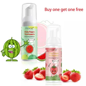 PEGCIZ Kids Foam Toothpaste,Buy strawberry-flavored and watermelon-flavored children's dental mousse. There are 2 boxes in total. Use it in the morning and evening. It protects teeth and is suitable for children