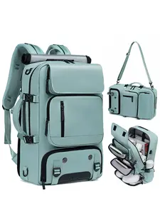 Large Capacity Backpack with Shoes Compartment & Usb Charging Port, Travel Essentials, Multi-functional Backpack for Hiking & Camping, Outdoor Knapsack for Men & Women