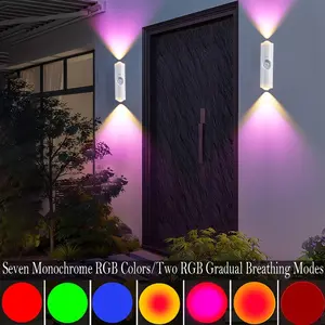 2pcs Rechargeable Smart Ambient Dimmable LED Motion Sensor Night Light, Magnetic RGB Multi-Color Indoor Lighting Lamp, Tabletop Stairlight for Hallway, Bedroom, Yard, Scene Atmosphere Lights