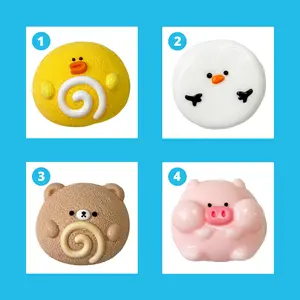[Mallow Putty Texture] taba squishy Chicky Swirl, Fidgets Toy for Stress Relief & Fun – Perfect for Party, Birthday, Holiday & Christmas Gifts – Silicone Material [187g]