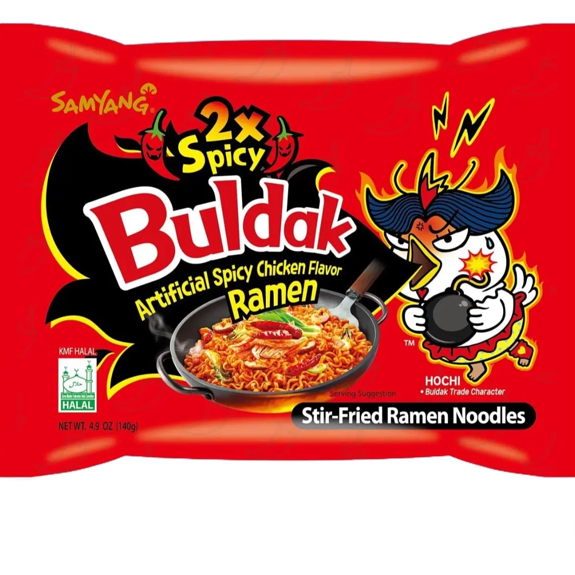Buldak 2x spicy noodles