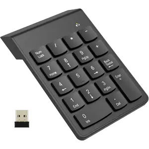 Wireless Number Pad, Numeric Keypad Numpad Keyboard 10 Key USB Keypad Office Accounting Essentials Desktop Computer Laptops Accessories Compatible Chromebook Notebook EliteBook MateBook etc.