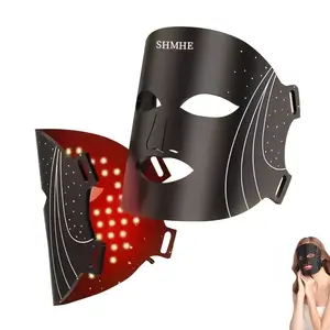 7-Color LED Photon Therapy Face Mask – Red & Blue Light for Skin Rejuvenation & Daily Care | Rechargeable Silicone Beauty Device | Skincare Gift for Women, Facial Care Tool & Blackhead Remover Kit