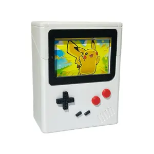 Retro Gameboy-Inspired Card Holder - Holds Up to 60 Cards, Front Screen for Display, High-Quality 3D-Printed Design
