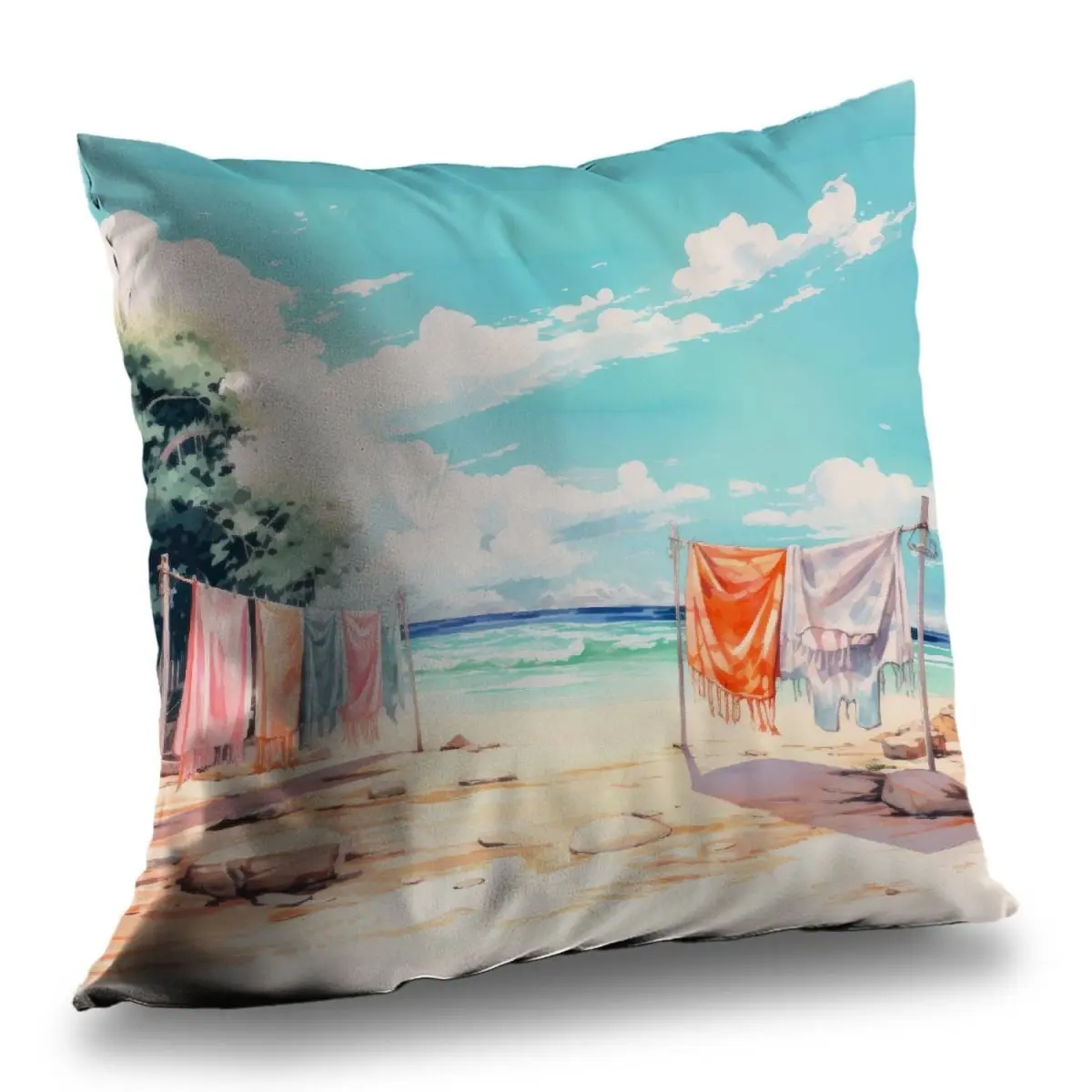 Conscious Sales C1PT2626GE7PYH 26 x 26 in. Sunny Side Blue Polyester Twill Throw Pillow Insert