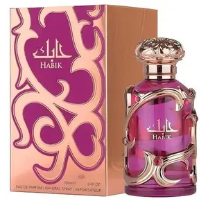 Lattafa Habik Women's Eau de Parfum (EDP) Natural Spray, 100ml (3.4 fl oz) - Vanilla Roses EDP Fragrance, Soft Elegant Fragrance, Beauty Products, Ideal Gifts for Women