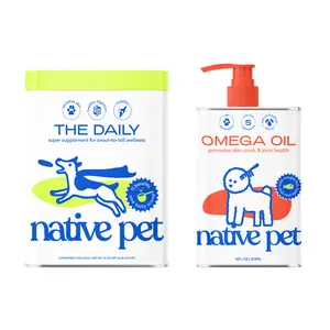 The Daily + Omega Oil | 11-in-1 Whole Body Health + Omega 3 Fish Oil for Dogs & Cats | Clean, Vet-Backed, Easy-to-Use Dietary Supplements