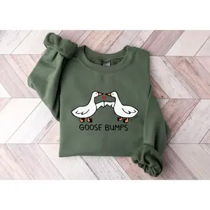 Goose bump shirt, goose sports shirt cotton sweaterRAIMENTRY