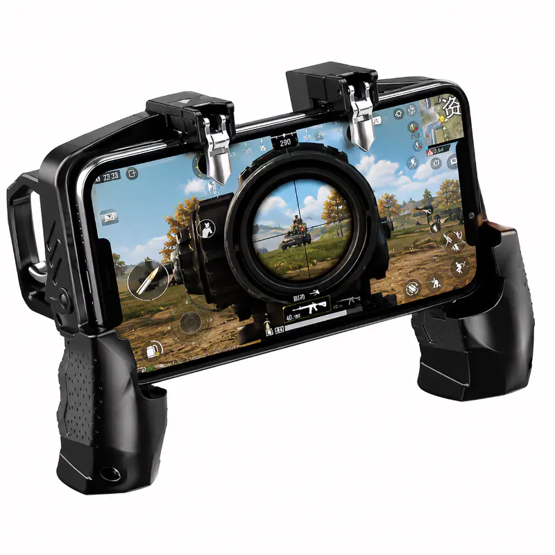 Mobile Gaming Trigger Controller for PUBG Mobile & FPS Games, L1R1 Aim Shoot Buttons for Android iPhone, Sensitive Low-Latency Phone Gaming Accessory