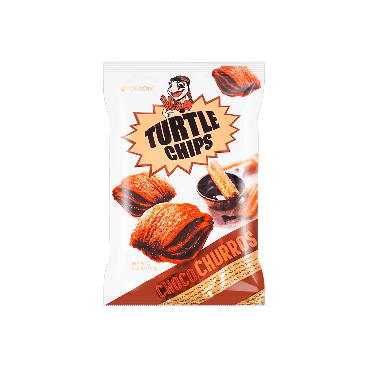 ORION Korean Turtle Chips Chocolate Cinnamon Flavor 160g
