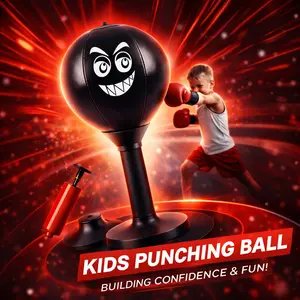 Desktop Punching Bag, Boxing Punch Ball, Heavy-Duty Stress Ball Suction Cup Stress Reliever for Office Desk & Countertop Fun Toy for Festivals, Training & Gatherings
