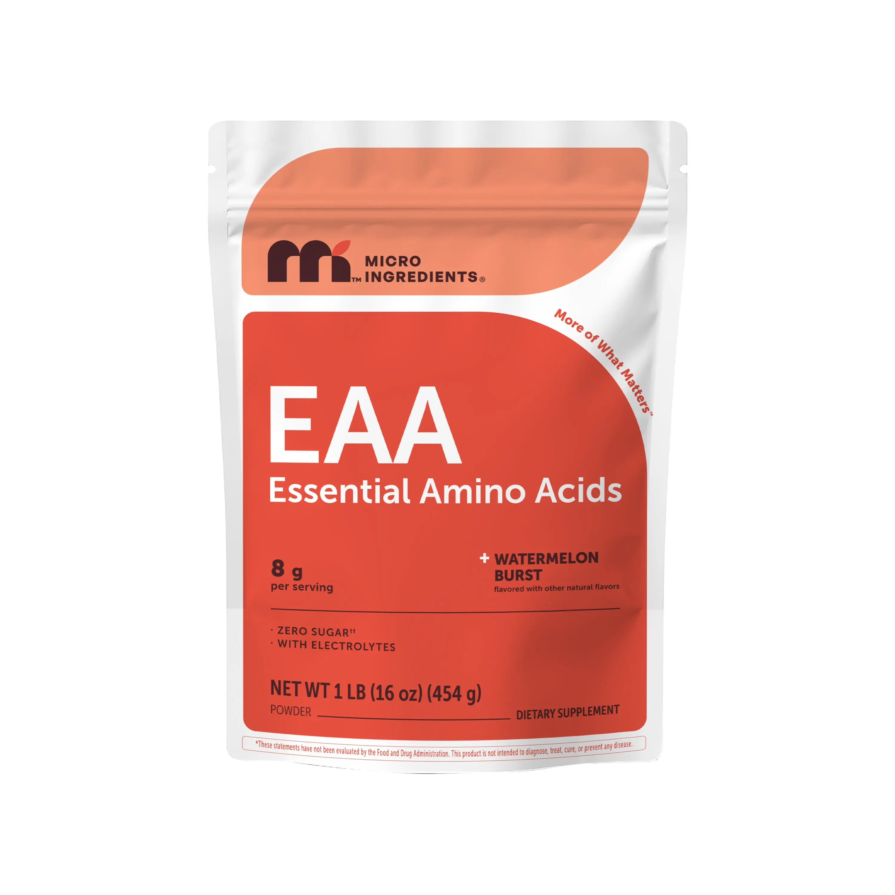 Micro Ingredients EAA 8g with Electrolytes Powder, 1 lb (Watermelon Burst Flavor)