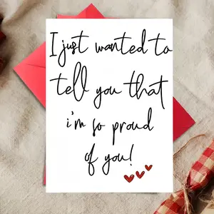 Inspirational Blessing Greeting Card, Simple Cartoon Letter Encouragement Greeting Card, Birthday Blessing Card with Envelope, Positive Message Card