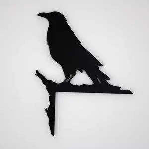 Crow Raven Door Topper, Door Sitter Corner Art, Crow Decor, Crow Art, Raven Door, Crow Art, Farmhouse Decor, Home Decor, Door Decorations