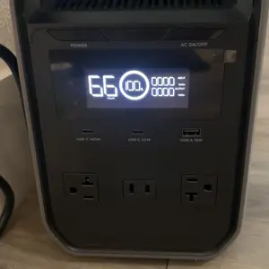 ECOFLOW DELTA 3 Classic, LiFePO4 Battery, Solar Generator, Fast Charging, Portable Power Station for Home Backup Power