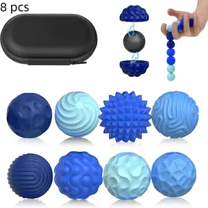 8 Counts Magnetic Fidget Toys, Silicone Magnetic Balls, Anti-Stress Sensory Toys for Adults & Teens, Stress Relief & Relaxation