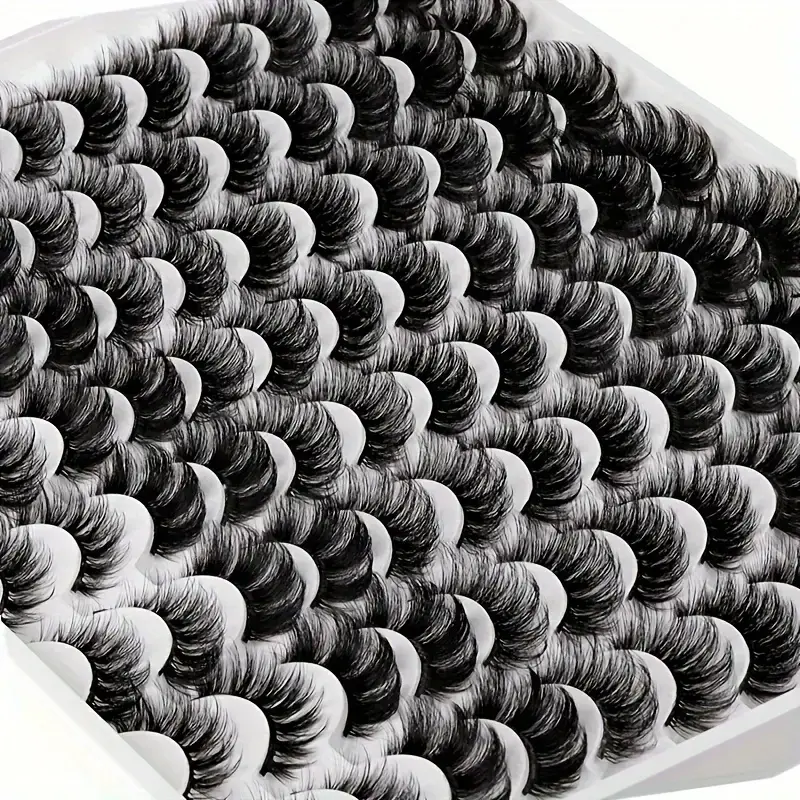 6 Styles False Eyelashes, Cosmetic False Lashes, 48 Pairs Wispy Cat Eye Look Faux Cluster Lashes, Natural Curling Eye Makeup Strip Lashes, High Quality Eyelashes, Trending Makeup, Summer Makeup, Korean Makeup, Universal Lashes, Eyelash Set
