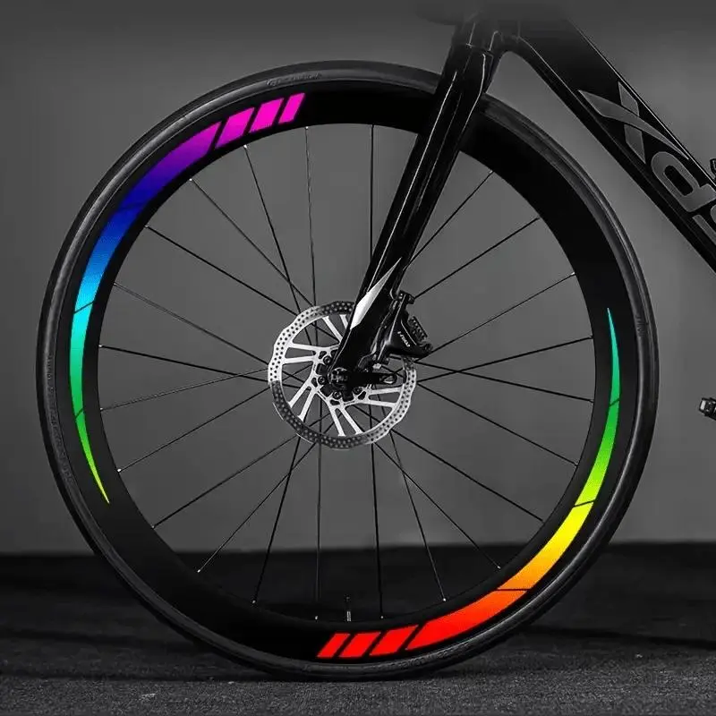 8 pieces bicycle sticker, road bicycle sticker | mountain bike wheel decoration, waterproof bicycle wheel group decal,