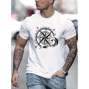 Menswear Men's Combed Cotton Shortsleeve Round Neck Tshirt - 200g (wh-200g) Breathable Soft Fabric, Boxy Cut, Tropical Digital Sublimation Prints, Casual Sweat-Inspired Top, Affordable Graphic Tee, COD Available