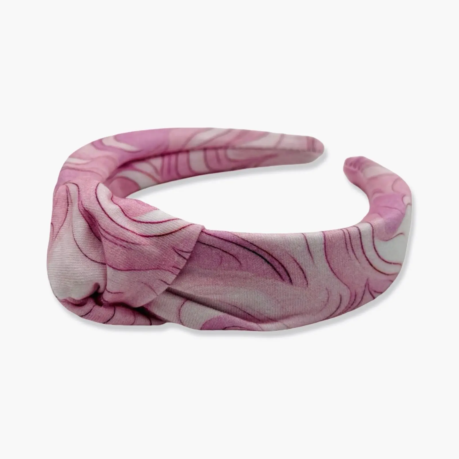 Pretty in Pink Tie Dye Swirl  Hard Headband