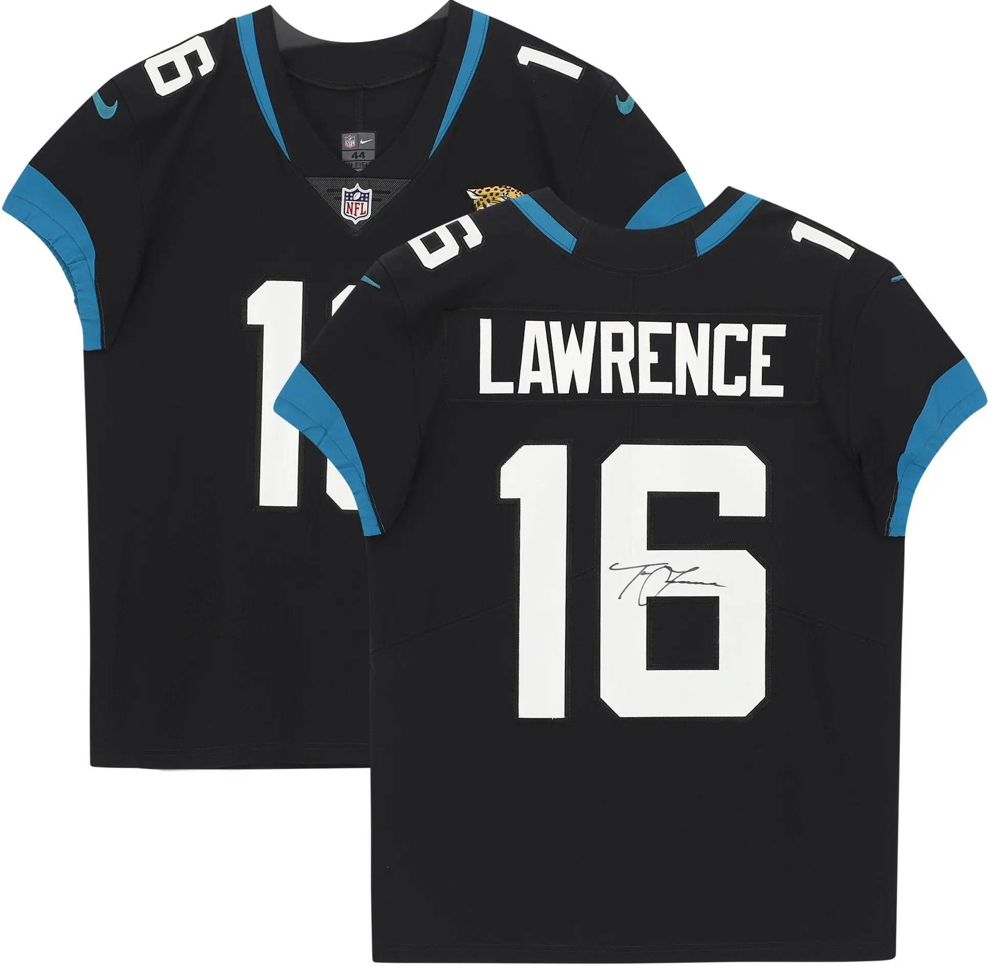 Trevor Lawrence Jacksonville Jaguars Autographed Black Nike Elite Jersey - Fanatics Authentic Certified