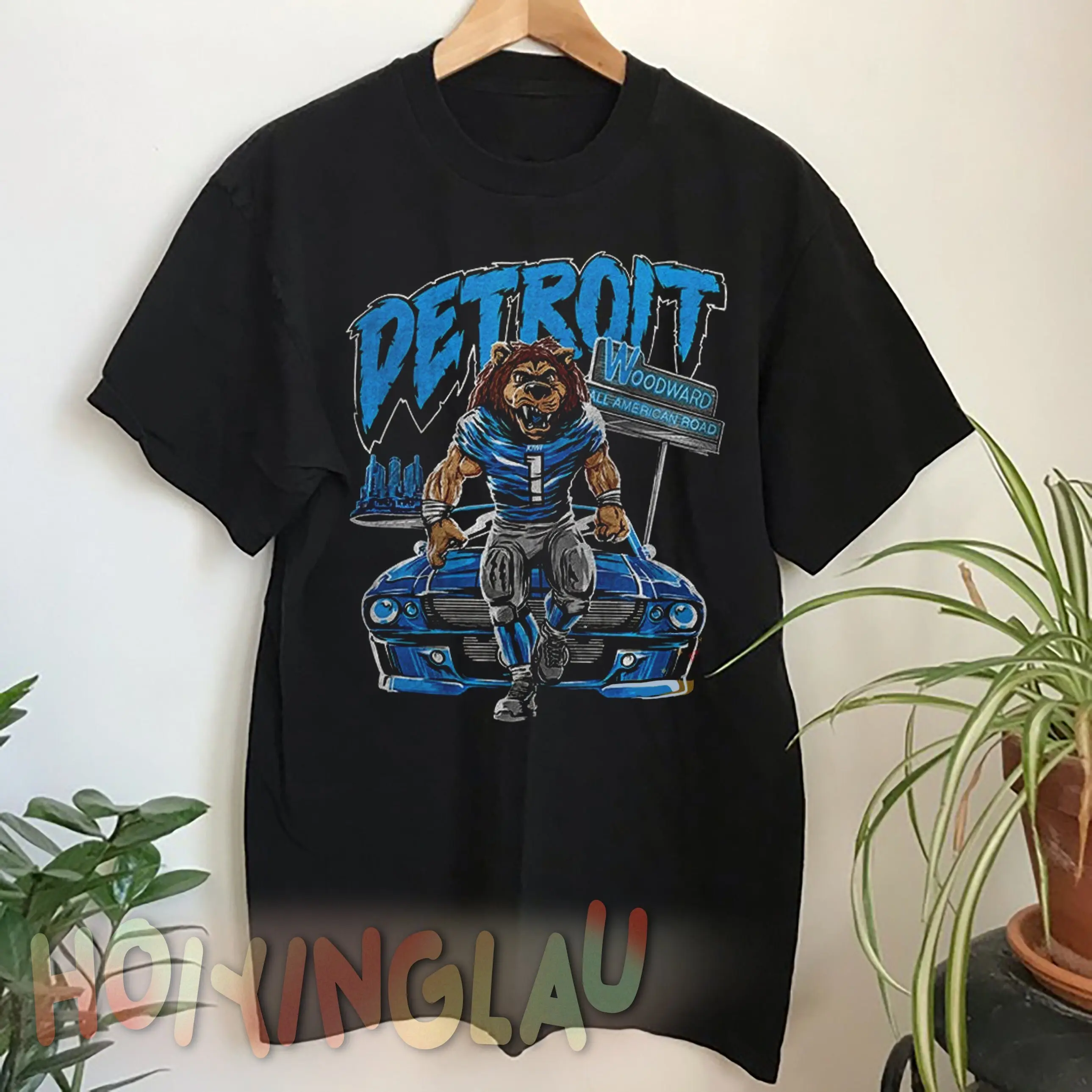Vintage Detroit Football Lions T-shirt Vintage Lion Shirt Vintage Bootleg Gift For Him Gift For Her Unisex Classic 90s Tee Menswear Top
