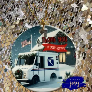 Personalized Ornament for mail carrier.  - Christmas Ornament Mail man ornament