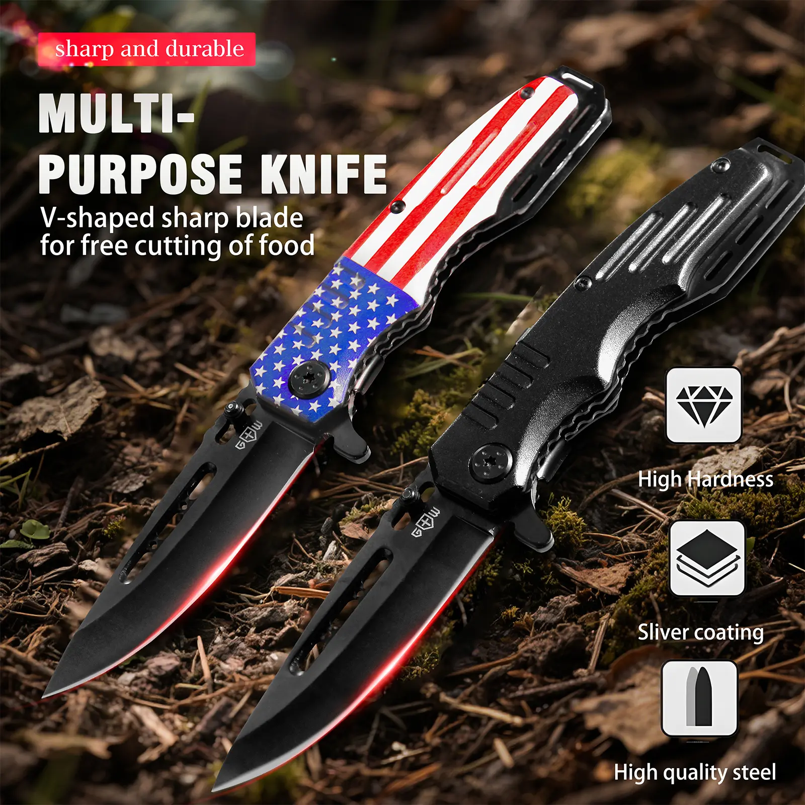 Outdoor knives, exquisite kitchen knives, kitchen chopping knives, kitchen slicing knives  Father's Day gift