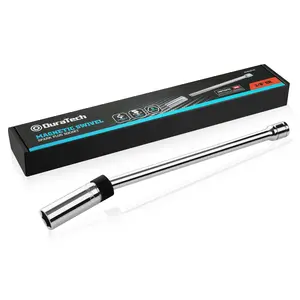 #SpringGlowUp DURATECH 5/8" Swivel Magnetic Spark Plug Socket, 3/8" Drive x 11" Total Length with 6-Point, Enhanced Magnetic Design and Magnetic Core, Thin Wall Socket, Cr-V Steel Made