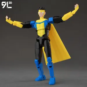 9L3D Printed Invincible Boy Invincible Mark 1.0 Version Titan13 T13 Dummy13 Multi-Jointed Movable Action Figure Collectible Toys