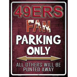 49ers Metal Novelty Parking Sign
