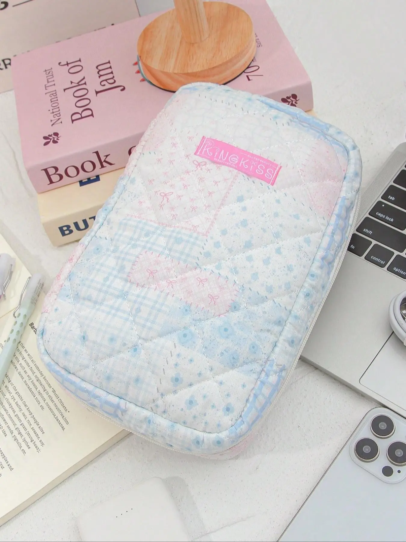 Fashionable Portable Charging Bag, Cute Floral Design Storage Bag, Large Capacity Digital Organizer, Earphone Case, USB Cable Holder, Earphone Protective Cover, Headphone Accessories