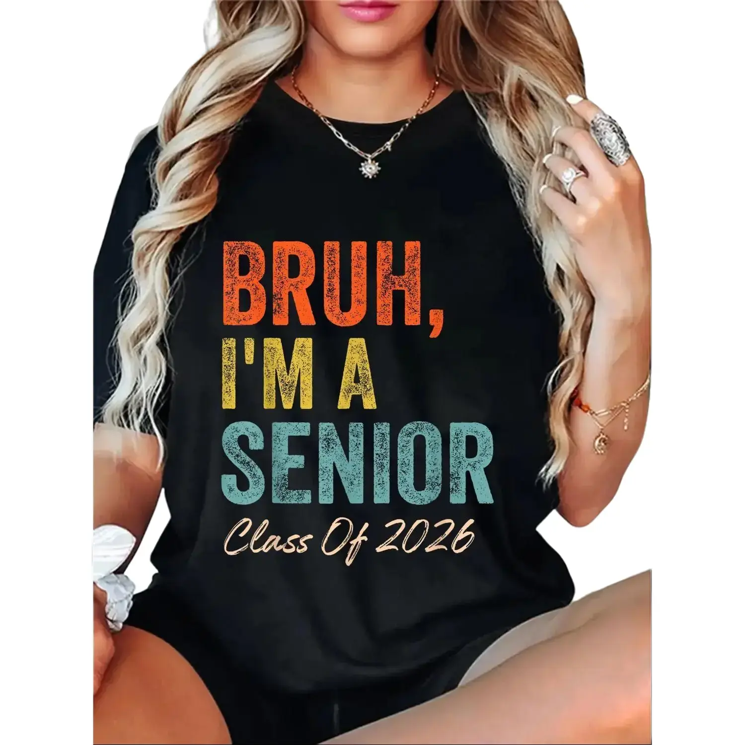 100% Cotton Bruh I'm A Senior Class Of 2026 Graduation Senior 2026 T-Shirt
