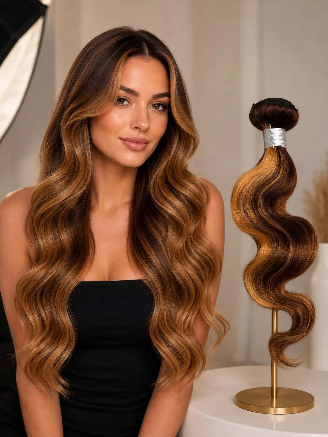 100% Human Hair Body Wave Bundle – Natural Black