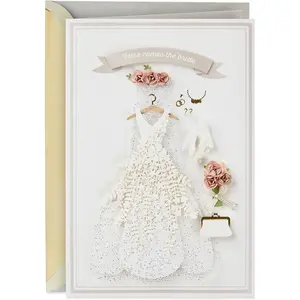 Signature Wedding, Bridal Shower, or Engagement Card (Here Comes Bride)