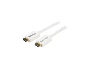 StarTech.com 5m (16 ft) White CL3 In-wall High Speed HDMI Cable - HDMI to HDMI - M/M