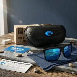 Costa Del Mar Mens Polarized Sunglasses – Complete Accessories Package, Stylish, Dustproof, Windproof, Anti-Blue Light, Anti-UV, Gifts For Him